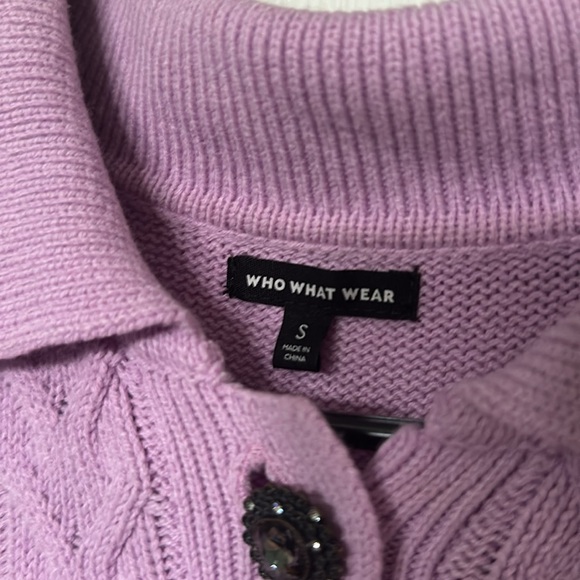 Lilac Who What Wear Collared Sweater Jumper - Picture 3 of 4